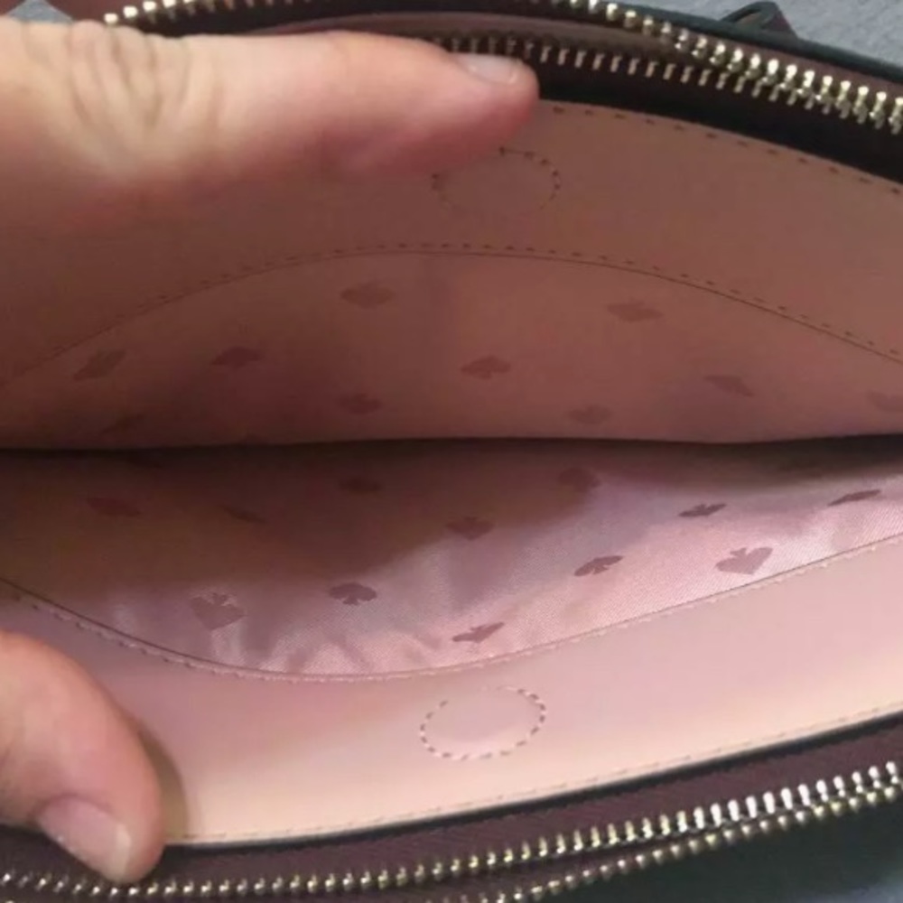 Kate spade floral pup crossbody double zip cherry - Picture 3 of 8